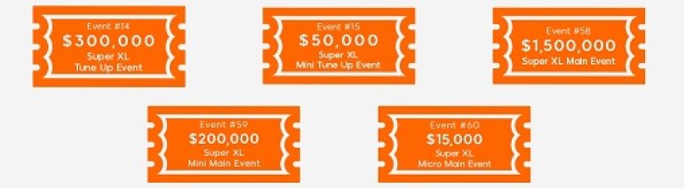 888poker Super XL Series 2017 Events